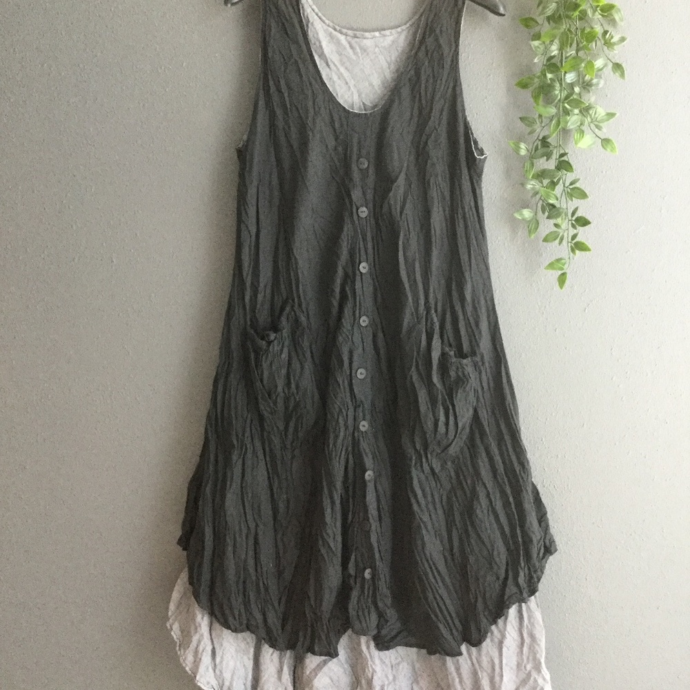 Cotton dress in black